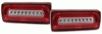 Mercedes W463 G Modell Dynamic LED Lightbar Rückleuchten Rot/Klar
