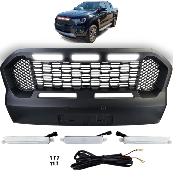Kühlergrill Waben Performance mit LED Ford Ranger T8 2019-2023