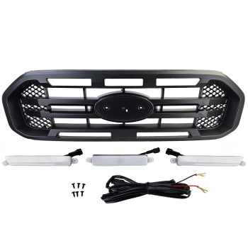 Kühlergrill Doppelsteg mit LED Ford Ranger T8 2019-2023