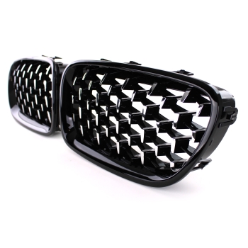 5er BMW F10 F11 Limousine Touring Nieren Exclusiv Optik Schwarz Chrom