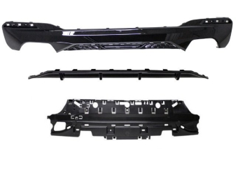 5er BMW G30 G31 Limousine Touring M Performance Diffusor Hinten 2017- Glanz