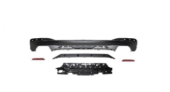 5er BMW G30 G31 Limousine Touring M Performance Diffusor Hinten 2017-