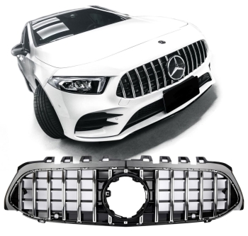 Grill Sport Kühlergrill für Mercedes W177 V177 PANAMERICANA AMG GT OPTIK / OHNE 360Grad Kamera