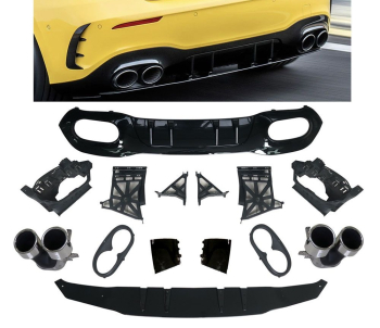 Heckdiffusor und Auspuffblenden (BLENDEN CHROM) für Mercedes A-Klasse W177