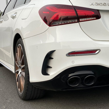 AMG OPTIK AERO FLAPS SCHWARZ hinten für Mercedes A-Klasse W177