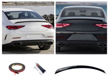 HECKSPOILER LIPPE SCHWARZ GLÄNZEND für Mercedes C257 CLS Coupe 2019-