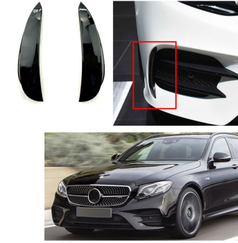 AMG OPTIK AERO FLAPS SCHWARZ vorne für Mercedes W213 E-Klasse bis 06/2020