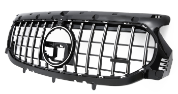 Panamericana Grill Kühlergrill für Mercedes GLA H247 Chrom Schwarz mit AMG Ausstattung