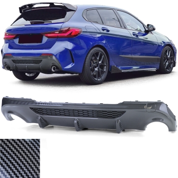 Performance Heckdiffusor Carbon Look für 1er BMW F40 118d 120d 128ti ohne DTC Gutachten