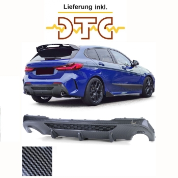 Performance Heckdiffusor Carbon Look für 1er BMW F40 118d 120d 128ti mit DTC Gutachten