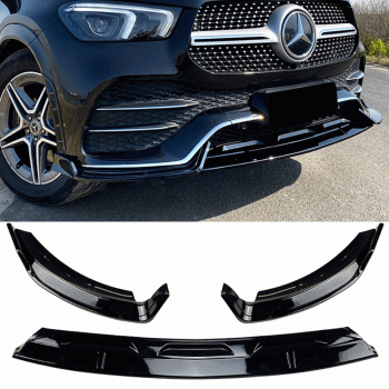 Frontspoiler Spoilerlippe Schwarz Glanz Mercedes GLE W167 SUV 