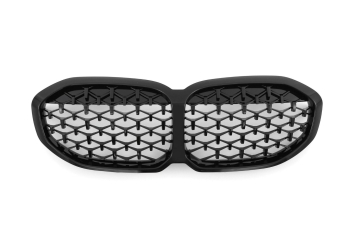 Diamant Grill Kühlergrill Schwarz Glanz für 1er BMW F40 F41