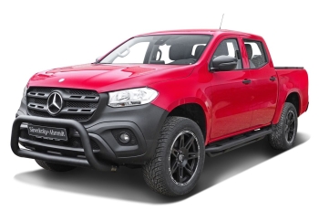 ROCK RAILS SCHWARZ MATT FÜR MERCEDES-BENZ X-KLASSE DOPPELKABINE (2017-2020)