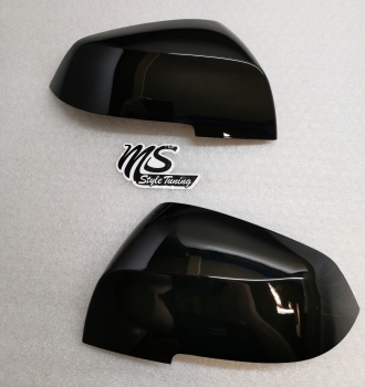 Spiegelkappen für 3er BMW F30 F31 Limousine / Touring Schwarz Glanz