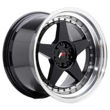 15 Zoll Felgen Felge Japan Racing Wheels JR6 Gossy Black