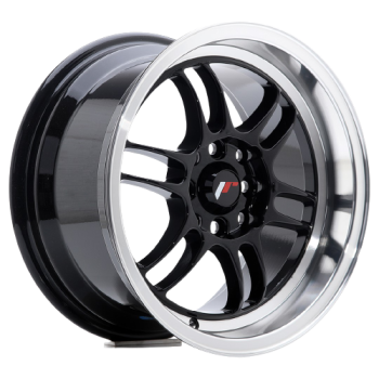15 Zoll Felgen Felge Japan Racing Wheels JR9 Glossy Black