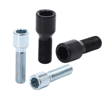 M14x1.25 Japan Racing Schraube Vielzahn Radschrauben / Schwarz /  Silber / Länge Auswählen