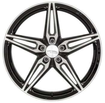 19 & 20 Zoll ACE WHEELS Felgen Felge dark shiny black, face brushed (BBR)