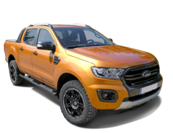 Ford Ranger 2AB (2012-2018) & (2019-) Kompletträder W-TEC Extreme 8,5x20 schwarz-silber mit 275/50R20 Conti Cross Contact LX (Gelände)