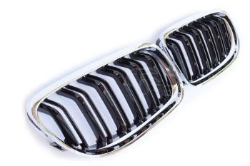 3er BMW E90 E91 LCI Nierengrill schwarz chrom