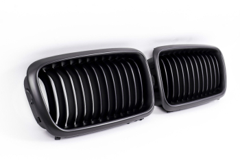 7er BMW E38 Sportgrill Grill Nieren Schwarz Matt