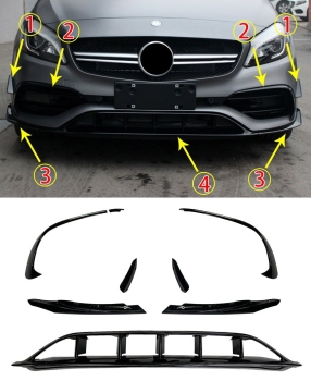 AMG Flaps Schwarz  Mercedes A-Klasse
