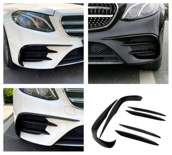 AERO FLAPS + FINS FÜR MERCEDES W213, S213, A238, C238 E-KLASSE AMG LINE (VORFACELIFT) 2017-2020