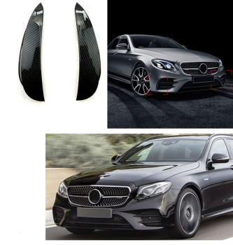 AMG OPTIK AERO FLAPS SCHWARZ vorne für Mercedes W213 E-Klasse bis 06/2020 Carbon Look