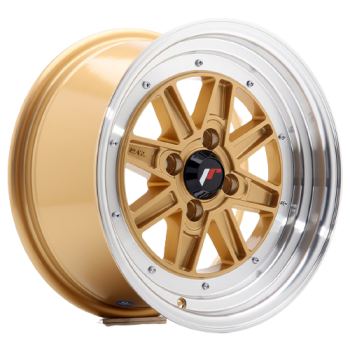 15 Zoll Felgen Felge Japan Racing Wheels JR31 / Black / Gold
